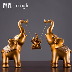 Creative <b>Elephant</b> Ornament Resin New Home Gift for Living Room Wine Cabinet Entrance TV Cabinet Home Room <b>Decoration</b> - Product Image 2