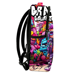 <span class=keywords><strong>Sac</strong></span> à dos Imperméable Imprimé pour Étudiants, <span class=keywords><strong>Sac</strong></span> à Dos d'Extérieur Design Cool Garçon Graffiti, Sacs d'École Fabricant - Product Image 2
