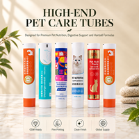 Tube d'emballage en plastique à large ouverture pour compléments alimentaires pour animaux de compagnie avec bouchon pour lignes de remplissage industrielles