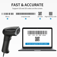 Lecteur de codes-barres 1D 2D portable USB pour restaurants, supermarchés, paiement sur écran imprimé, numérisation de stock - Garantie 1 an