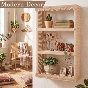 Étagère de rangement tissée moderne et durable, étagère flottante <span class=keywords><strong>d</strong></span>écorative pour l'art mural <span class=keywords><strong>au</strong></span>-<span class=keywords><strong>dessus</strong></span> du canapé et du <span class=keywords><strong>lit</strong></span> - Product Image 4