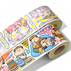 Tùy Chỉnh Cmyk In Không Thấm Nước Biểu Tượng Tùy Chỉnh Mô Hình In Kawaii Nhân Vật Pet <span class=keywords><strong>Washi</strong></span> Băng - Product Image 5