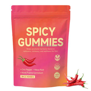 Gomitas Veganas 100% Naturales Sin GMO para el Equilibrio Hormonal Masculino, Calma, Intimidad y Energía con Maca, Muira Puama y Jengibre Picante (30 Unidades) - Product Image 1