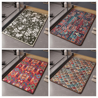 Tapis de bain marocain antidérapant, séchage rapide, absorbant, motif bohème, tapis de sol de salle de bain, design personnalisé, vente en gros, usine
