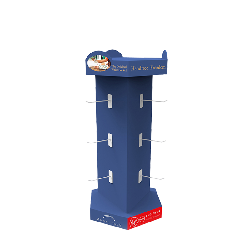 Modern Floor Standing Custom Cardboard Display Rack with Recyclable Design for & Easy Assembly for Retail Stores — view 4