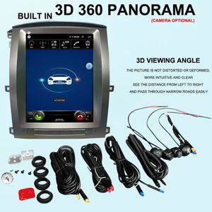 Écran de style Tesla de 12,1 pouces 1280*480 Autoradio Android 13 GPS Lecteur multimédia vidéo 8G+128G pour LEXUS LX 2005 LX470 2006 2004 - Product Image 6