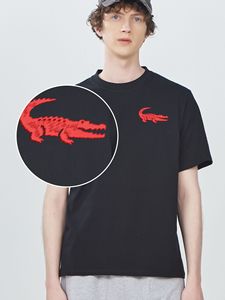 T-shirt Estiva Ricamata a Maniche Corte per il Commercio Estero, Taglia Americana, Unisex, in Puro Cotone Vintage - Product Image 6