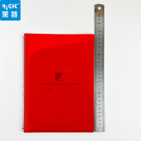 Carnet à spirales B5 en gros avec pochette en PP, pages lignées, logo personnalisé, papeterie scolaire, bloc-notes