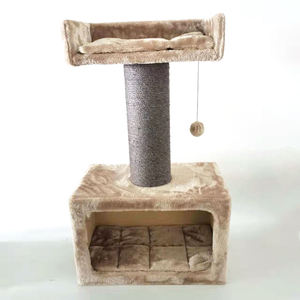 Rumah Bermain Kucing Mewah Desain Baru Tiang Garukan Sisal Pohon Kucing Kecil Dari Longnew Pet - Product Image 2