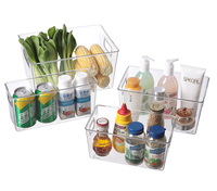 Transparent PET Matériel Cuisine Réfrigérateur Organisateur De Stockage Légumes Et Fruits Tiroir Organisateur Alimentaire Conteneur Bacs avec Poignée