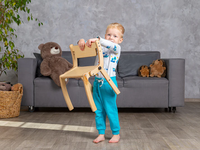 Tabouret pliant pour enfants 2-en-1 convertible en bois, chaise pliable pour cuisine et salle de bain, fournisseurs OEM/ODM