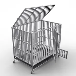 large heavy duty stainless steel dog cage kennel crate