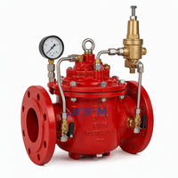 Regulador de Presión Multifunción de Diafragma con Brida de Hierro Dúctil PN16 Y42X 200X, Control Hidráulico PRV, OEM