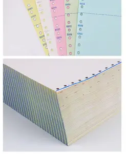 1-6 plys กระดาษไร้คาร์บอนที่ซ้ำกันคอมพิวเตอร์การพิมพ์กระดาษสำเนา NCR
