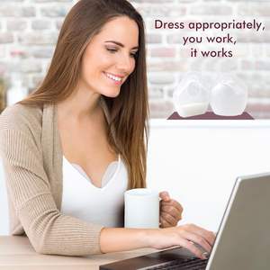 סיליקון באיכות באיכות מזון חלב אם אספן חלב 2 חלקים לחלב ביד יד חינם - Product Image 4