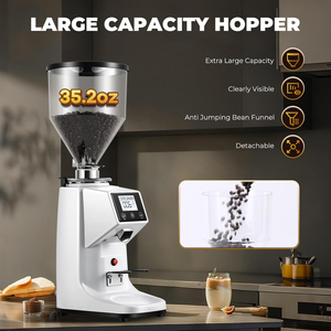 Moulin à café électrique commercial avec écran tactile Moulin à grains professionnel de grande capacité pour la maison RV Cafés Hôtels - Product Image 2