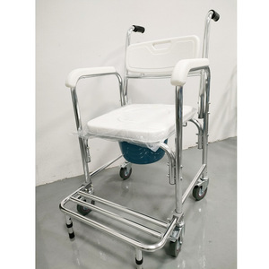 Silla de Transferencia Hidráulica Portátil TC06 de Nuevo Diseño, Color Negro, para Transporte de Pacientes con Inodoro - Product Image 1