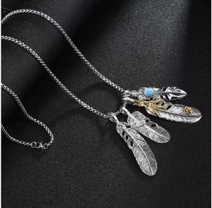 남성용 티타늄 스테인리스 스틸 목걸이 체인 링 펜던트 목걸이 주얼리 - Product Image 6