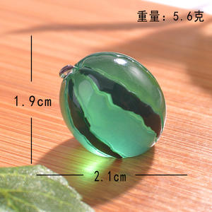 Fruits lumineux pastèque <span class=keywords><strong>fraise</strong></span> raisin en résine 3D, micro-paysage en résine DIY, terrarium, veilleuse, décoration de bureau miniature, ensemble cadeau - Product Image 6