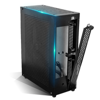 RGEEK portátil NS01 Mini ITX caja de la computadora chasis HTPC PC Oficina chasis escritorio NAS caso, soporte 17*17cm 17*19cm placa base