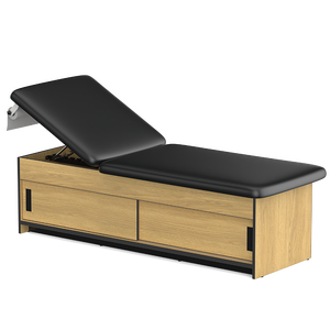 Lit d'<span class=keywords><strong>examen</strong></span> pédiatrique pour hôpital Clinic4-0Y01LH avec 4 portes coulissantes, <span class=keywords><strong>table</strong></span> d'<span class=keywords><strong>examen</strong></span> pour enfants en bois, fonctionnement manuel - Product Image 2