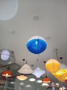 Lámpara Colgante Acrílica con Diseño de Atardecer, Lámpara Colgante Circular de Múltiples Capas, Estilo Bauhaus - Product Image 5