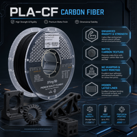 Filament d'impression 3D PLA carbone Sting3D 1,75 mm, haute résistance, faible déformation, qualité ingénierie PLA-CF pour imprimantes 3D FDM