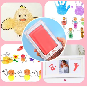 Làm sạch cảm ứng <span class=keywords><strong>Ink</strong></span> <span class=keywords><strong>Pad</strong></span> cho bé dấu tay và dấu chân inkless trẻ sơ sinh tay & dấu chân - Product Image 4