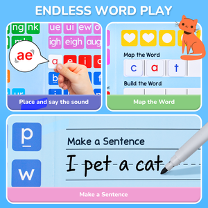 จอยแคท แม่เหล็กโฟนิคส์ ตัวต่อแม่เหล็ก<span class=keywords><strong>ภาษา</strong></span>อังกฤษ ABC ของเล่นเสริมพัฒนาการ<span class=keywords><strong>เด็ก</strong></span> ของเล่นการศึกษาปฐมวัย อุปกรณ์ช่วยสอนสำหรับการเรียนที่บ้าน - Product Image 3