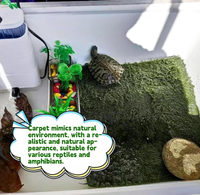 Tapis de terrarium réutilisable en ABS écologique pour reptiles, substrat de lit pour tortues, tapis pour cages d'animaux - Lézards barbus