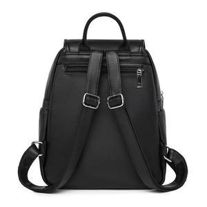 กระเป๋าเป้อเนกประสงค์สำหรับผู้หญิง, กระเป๋าเป้แฟชั่นคุณภาพสูงหนัง PU กระเป๋านักเรียนสำหรับผู้หญิงกระเป๋าเป้เดินทางความจุขนาดใหญ่ - Product Image 2