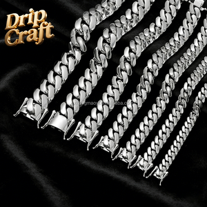 Cadena Cubana Hip Hop de 14k-18k, Acero Inoxidable 904L, Hebilla de Cabeza de Dragón con Baño Electrolítico Encriptado, Collar Redondo con Acabado Pulido - Product Image 3
