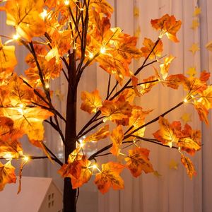 LED Maple <b>Leaf</b> String <b>Lights</b> PVC Material USB Battery Box Customizable Thanksgiving Halloween Indoor Party Home Christmas Tree - Product Image 3