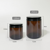 Vente en Gros Gobelets à Bougie Cylindriques en Verre de 8oz 250ml Noirs Bruns Ambrés Givrés Clairs Verts Bleus avec Couvercle