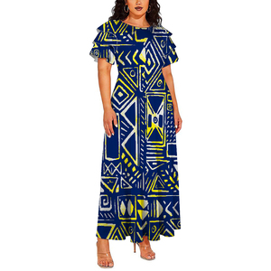 Vestido Hawaiano Talla Grande 2026, <span class=keywords><strong>Ropa</strong></span> Polinesia de Moda <span class=keywords><strong>para</strong></span> <span class=keywords><strong>Mujer</strong></span>, Vestido Largo hasta el Suelo, Dulce, Veraniego, Transpirable y Elegante - Product Image 4