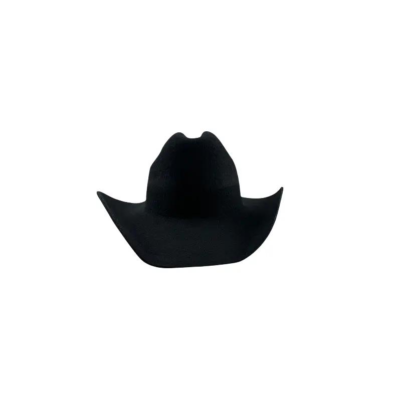 Nouveau style chapeau de cowboy western avec ceinture chapeaux de cowboy en feutre uni vente en gros chapeau de cowboy western à vendre pas cher