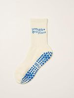 Chaussettes antidérapantes pour Pilates et Yoga, personnalisées avec broderie, à volants, respirantes pour femmes