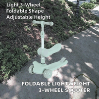 Trottinette Moderne Pliable d'Extérieur Populaire en Gros pour Enfants de 1 à 8 Ans Garçons Filles, à Pédales, en Plastique, 3 Roues, Légère