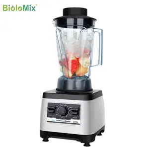 Biolomix liquidificador de barra comercial, liquidificador profissional resistente de grau industrial, misturador de suco, smoothies de gelo, pico 2200w