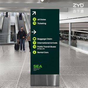 Kayıp ve bulunan ofis ve polis istasyonu konumu için profesyonel OEM hizmeti yön işaretleri havaalanı tabela sistemi - Product Image 3