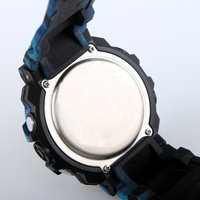 Kustom pergelangan tangan mewah pria stopwatch kamuflase pergelangan tangan pria olahraga jam digital elektronik