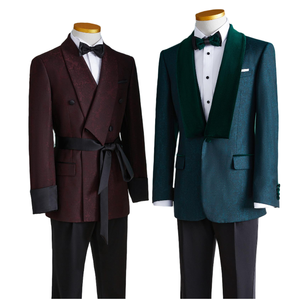 2 pezzi e 3 pezzi abiti da uomo vestito Slim Fit nero abito da sposa giacca <span class=keywords><strong>Blazer</strong></span> - Product Image 6