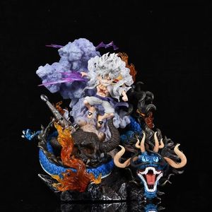 <span class=keywords><strong>Figura</strong></span> de Acción de One Piece, Nika Luffy Vs Beast Form <span class=keywords><strong>Kaido</strong></span> Dragons, con Luz LED, <span class=keywords><strong>Figura</strong></span> de Anime de Alta Calidad, Modelo de Estatua - Product Image 2