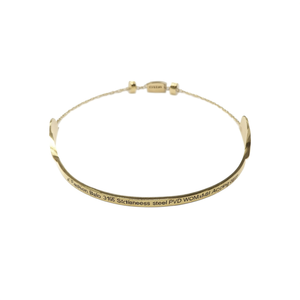 Bracelet tendance en acier inoxydable 316L plaqué or PVD, design cœur, pour femme, accessoire de bijouterie - Product Image 2