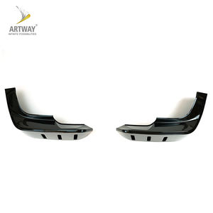 Pièces de réglage de style urbain noir brillant ABS séparateur de lèvre avant <span class=keywords><strong>coin</strong></span> de pare-chocs pour Land Rover Defender 2020-2024 séparateur avant - Product Image 2