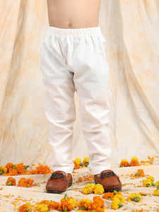 Conjunto de Kurta y Pijama Amarillo Tie Dye para Niños, Ropa Étnica Tradicional para Niños, Traje Festivo para Bodas y Fiestas, Kurta de Algodón Cómodo - Product Image 3