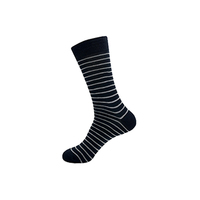 Qualité de luxe confortable rayé gros et petits points conception hommes chaussettes courtes mince coton printemps saison