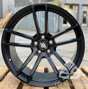 ล้อฟอร์จ 722auto: สีดำด้าน, ดีไซน์หลายรู, ขนาด <span class=keywords><strong>18</strong></span> - <span class=keywords><strong>24</strong></span> นิ้ว, 5*127 เหมาะสำหรับล้อรถแกรนด์เชโรกี ดูรังโก ไครสเลอร์ 300 - Product Image 2