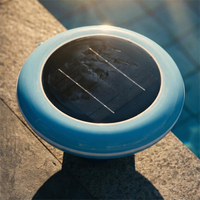 Ioniseur solaire flottant portable professionnel personnalisable avec panneaux en silicium monocristallin et cuivre pour piscine (pour la réduction du chlore)