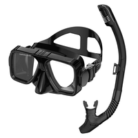 Masque de plongée de haute qualité pour adultes, étanche, à double lentille, en gel de silice liquide, verre trempé, pour sports nautiques, natation et plongée avec tuba
